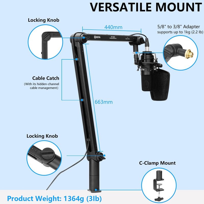 BOYA BY-BA30 Microphone Boom Arm