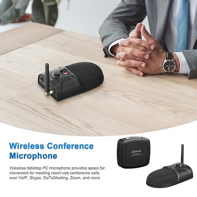 Boya BY-BMW700 Wireless Conference Microphone System - 2.4 GHz / USB / 3.5mm Jack - Black