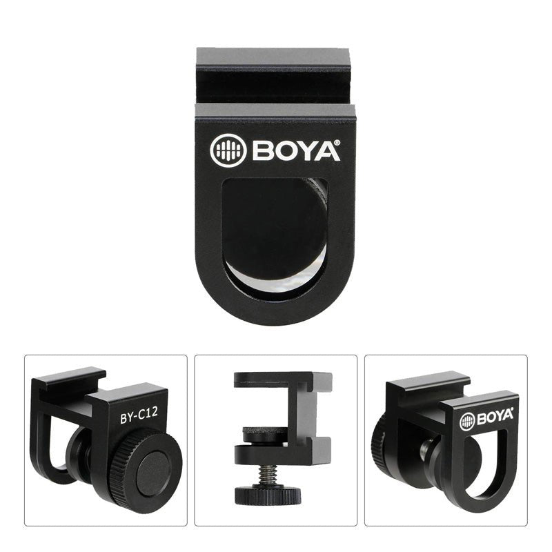 BOYA BY-C12 Shock Mount For Smartphone-Vloggers / Black