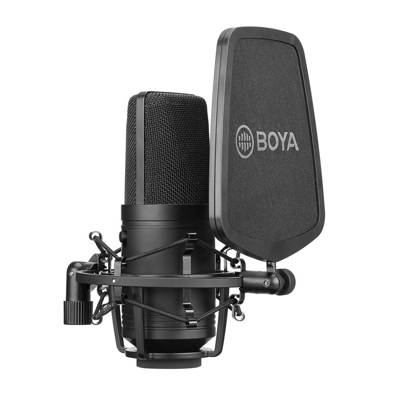 BOYA BY-M800 Large-diaphragm Cardioid Condenser Microphone - 20 Hz / 3M / XLR - Black