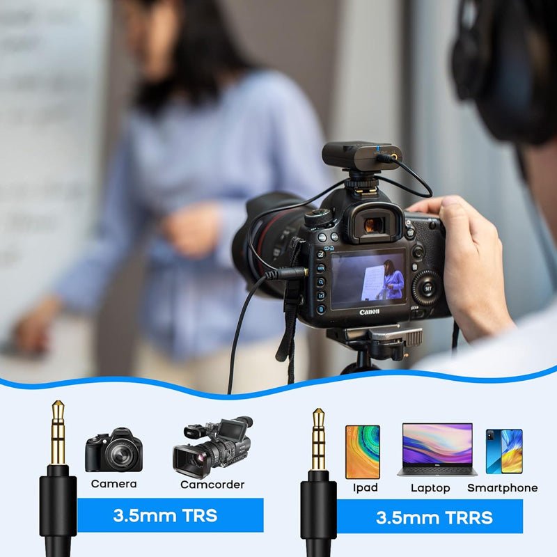 BOYA BY-WM4 PRO K1 Dual Channel 2.4G Wireless Studio Condenser Microphone Lavalier Interview Mic For DSLR Cameras