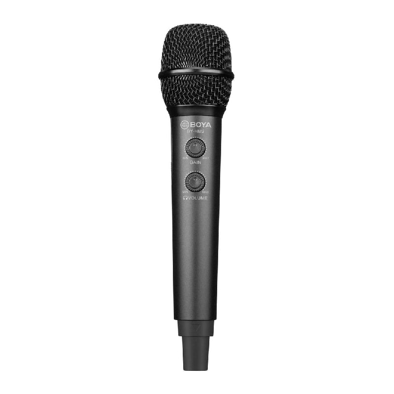 Boya HM2 Universal Digital Cardioid Handheld Microphone - 30Hz / USB / Lightning / Type-C - Black