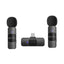 BOYA Smallest 2.4Ghz Wireless Microphone with Lightning connector for iOS device( 2TX+1RX) - Black