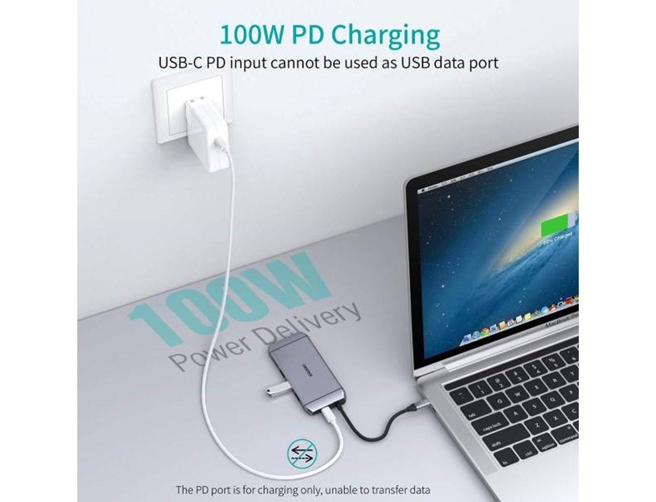 Choetech 9 In 1 USB C HUB - Silver