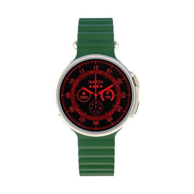 Porodo Ultra Evo Smart Watch 1.51’’ Wide Touch Screen - Green Strap Smart Watches