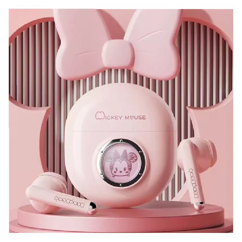 Disney QS-11 Bluetooth Wireless headphones - Minnie Pink