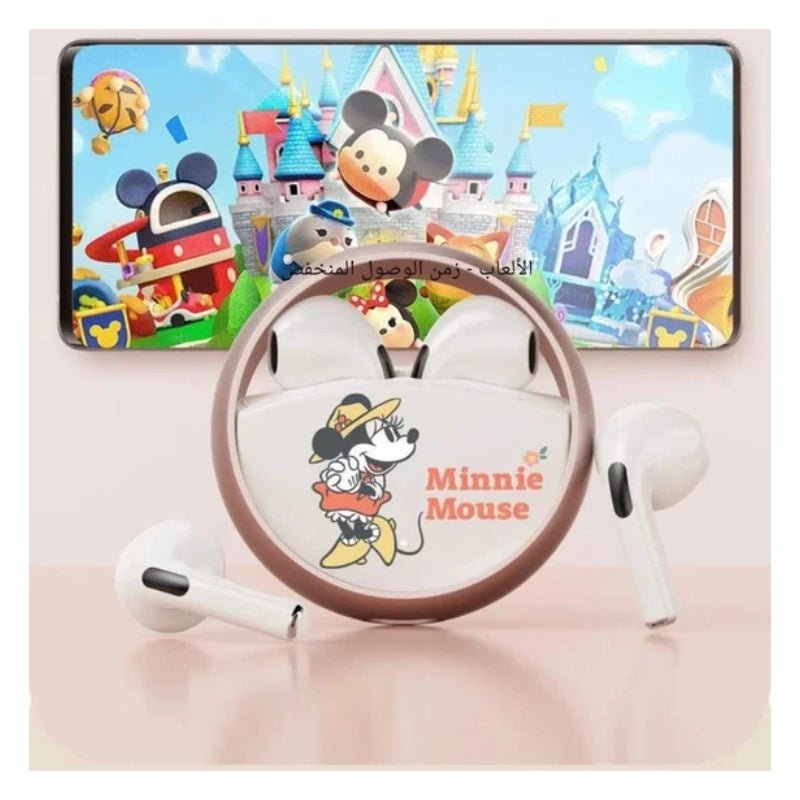 Disney QS-13 Bluetooth Wireless headphones - Minnie Pink