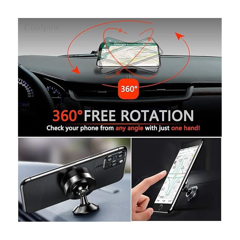 Earldom ET-EH55 Magnetic Car Phone Holder - Silver