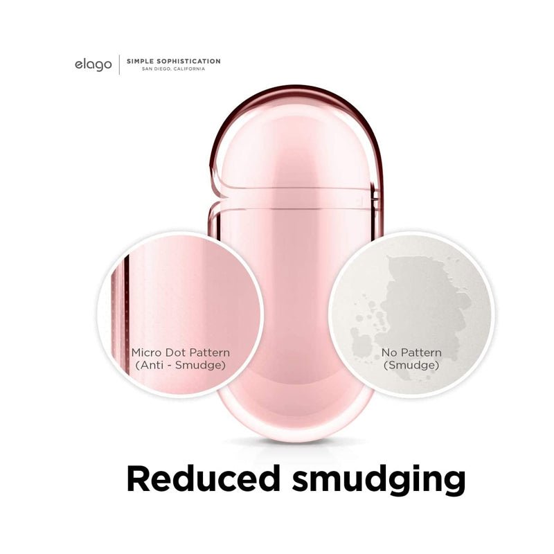 إلاجو ايربودز 3 شفاف شنق حافظة - لوفلي اللون الوردي