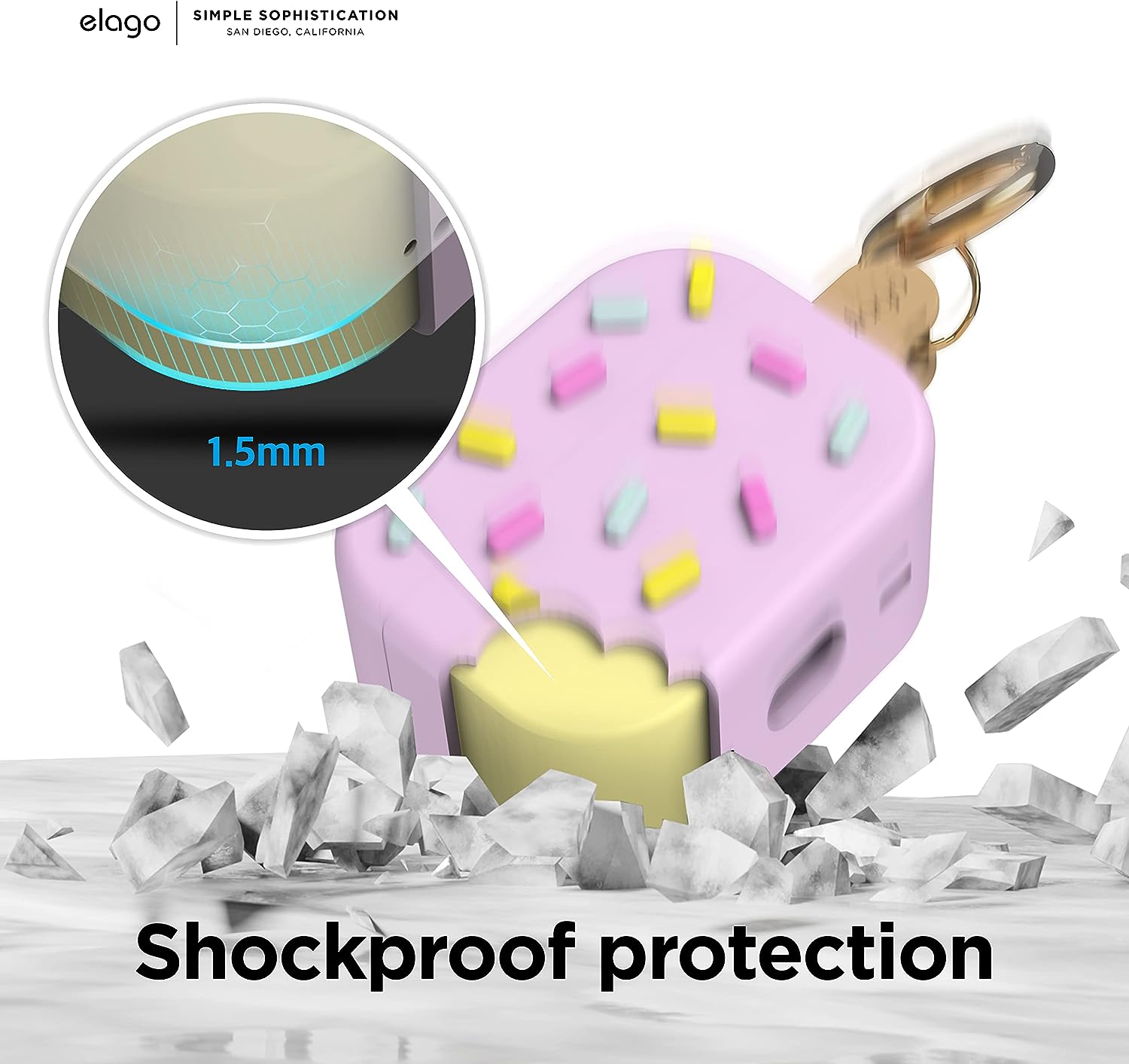 إلاجو كريم ايس كريم حافظة ايربودز برو 2 / لافندر اكسسوارات > هواتف  تابلت & تابلت