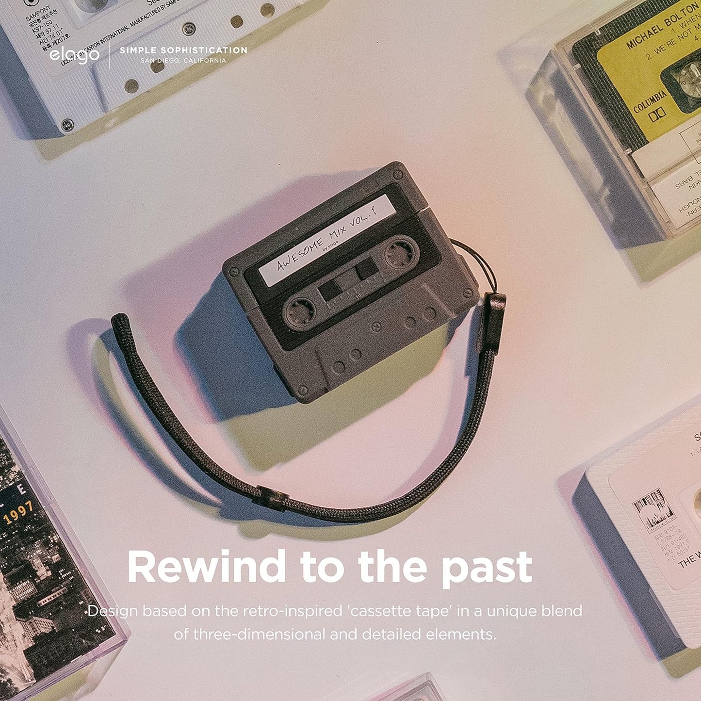 إلاجو كاسيت حافظة  شرائط الكاسيت - ابل ايربودز برو 2 / أسود اكسسوارات > هواتف  تابلت