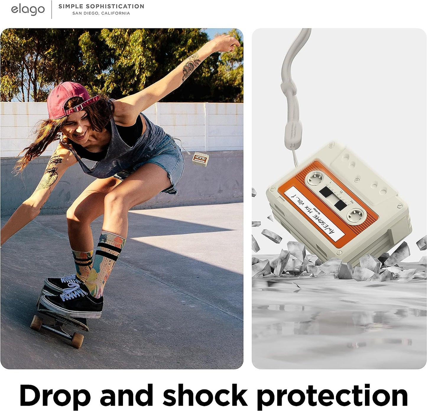 شريط كاسيت حافظة  شرائط إلاجو - ابل ايربودز برو 2 / أبيض اكسسوارات > هواتف  تابلت