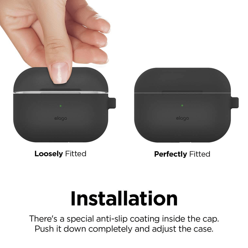 إلاجو ايربودز برو نحيف  حافظة  معلقة - رمادي اكسسوارات > هواتف  تابلت