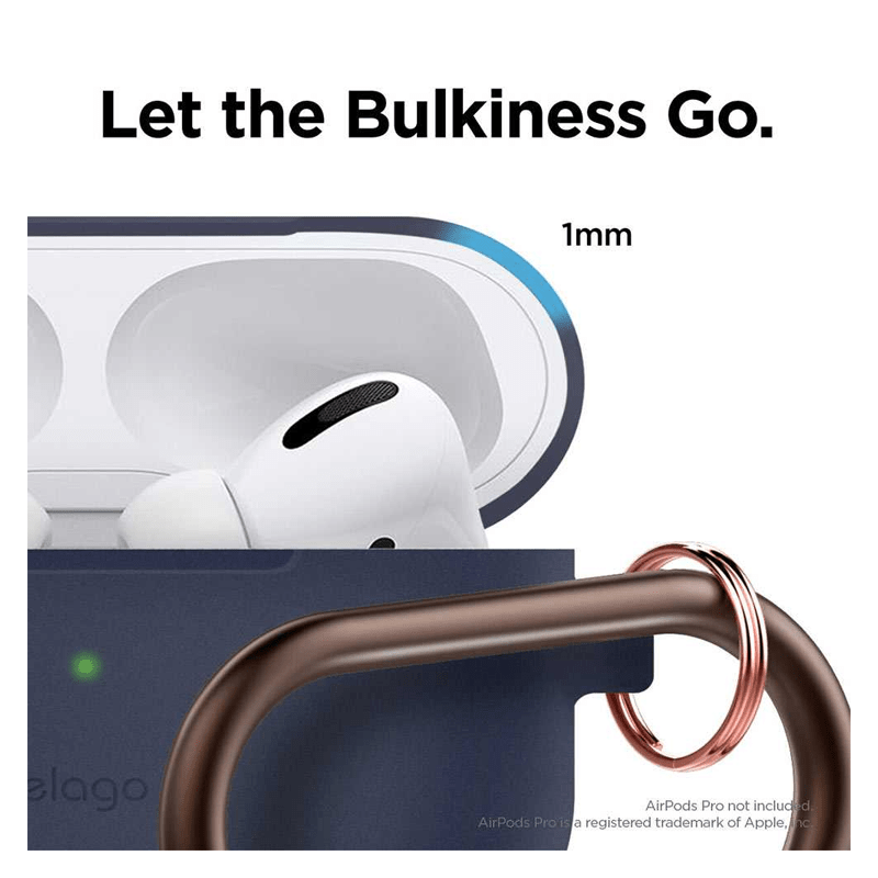Elago AirPods Pro Slim Hang Case - Jean Indigo Accessories > Mobiles & Tablets > Mobiles > Screen Protectors & Covers