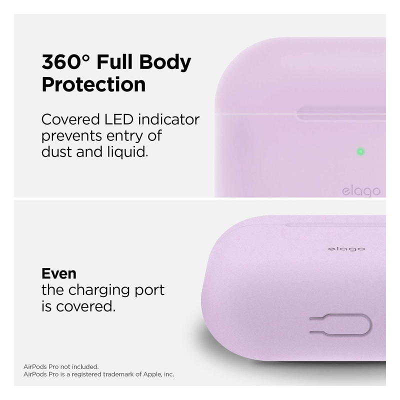 إلاجو ايربودز برو نحيف هانج حافظة - لافندر