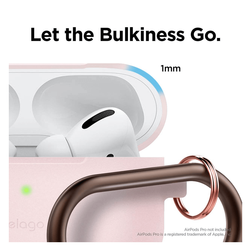 ايربودز برو نحيف  حافظة - اللون الوردي  الجميل اللون الوردي اكسسوارات > هواتف  تابلت