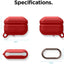 Elago AirPods Pro Waterproof Hang Case - Red Accessories > Mobiles & Tablets