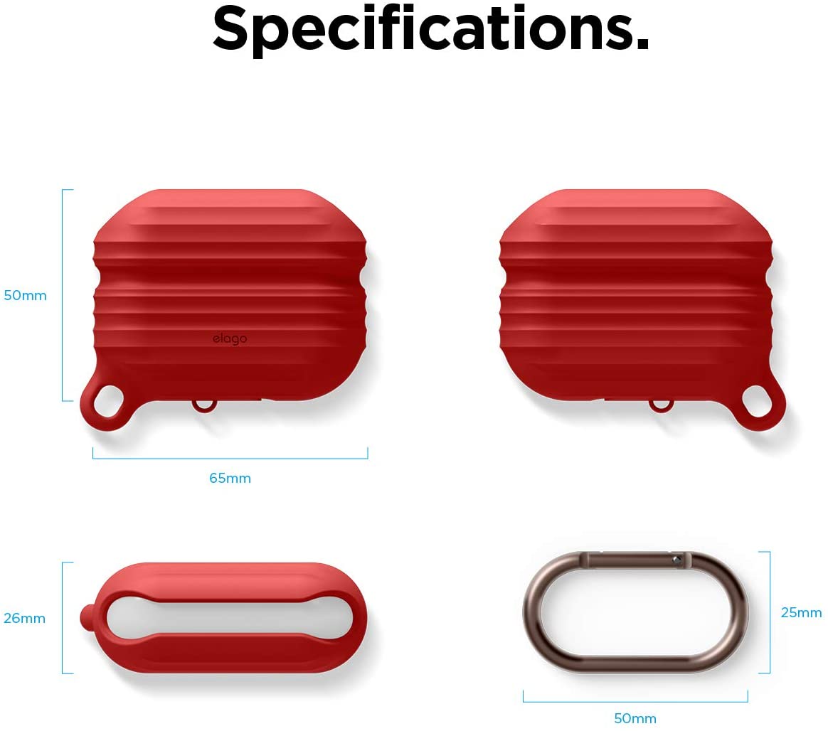 Elago AirPods Pro Waterproof Hang Case - Red Accessories > Mobiles & Tablets