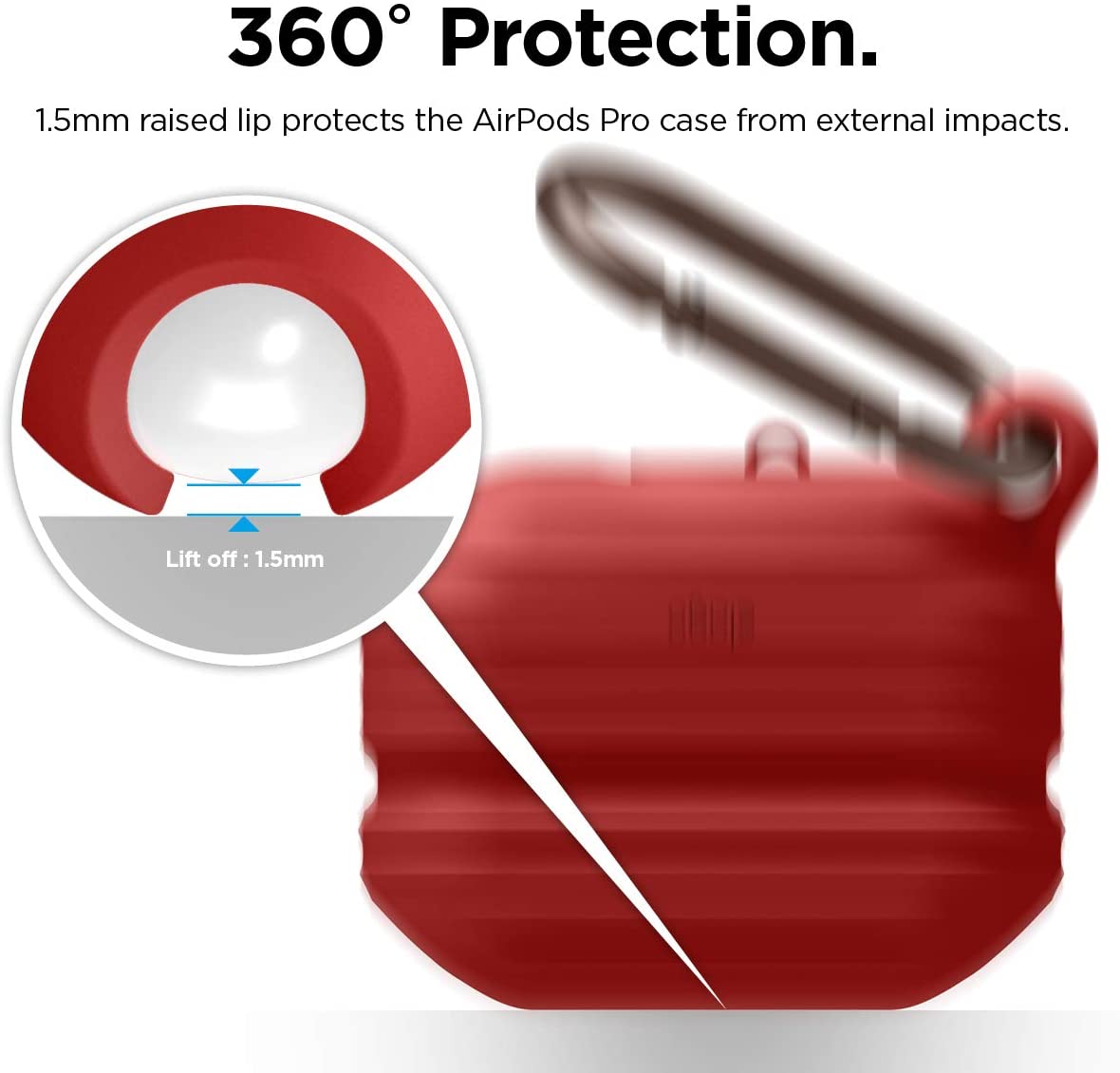 Elago AirPods Pro Waterproof Hang Case - Red Accessories > Mobiles & Tablets