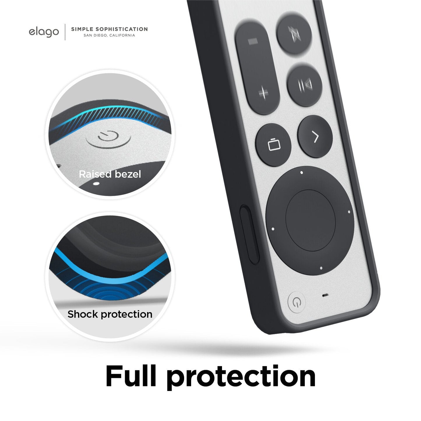 Elago Apple TV Siri Remote R4 2021 Case - Black