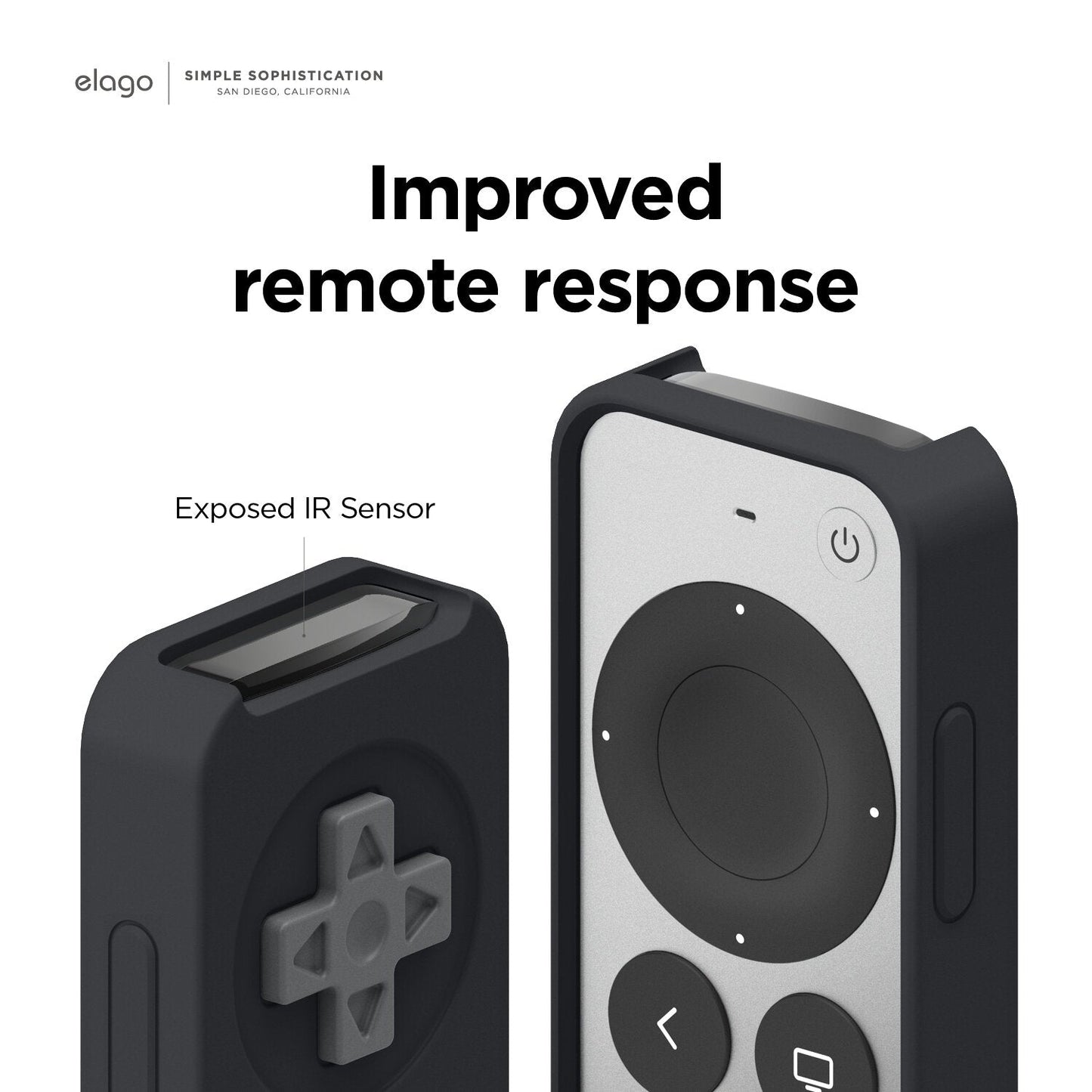 Elago Apple TV Siri Remote R4 2021 Case - Black