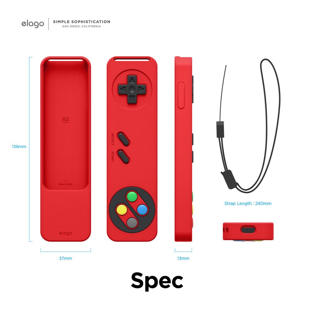 Elago Apple TV Siri Remote R4 2021 Case - Red