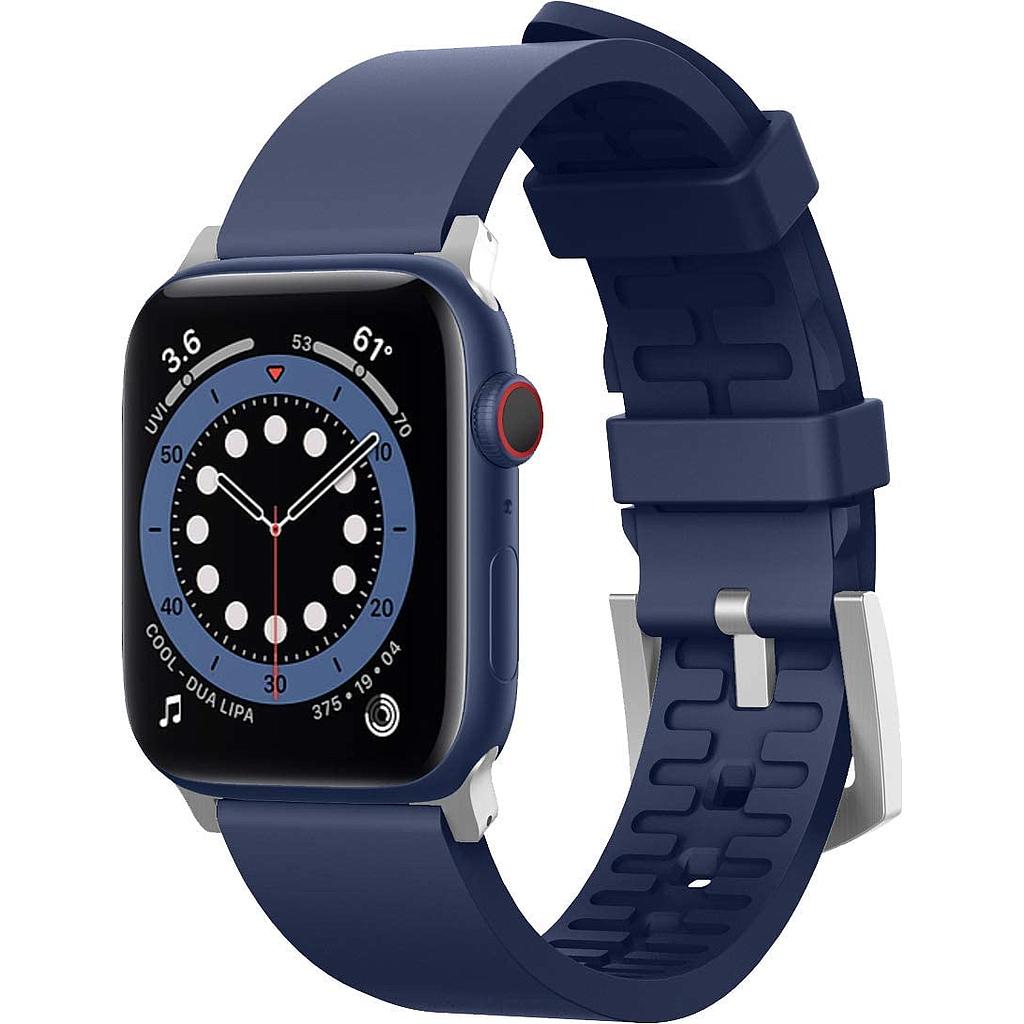 Elago Apple Watch 45/44/42mm/Ultra Premium Fluoro Rubber Strap - Jean Indigo