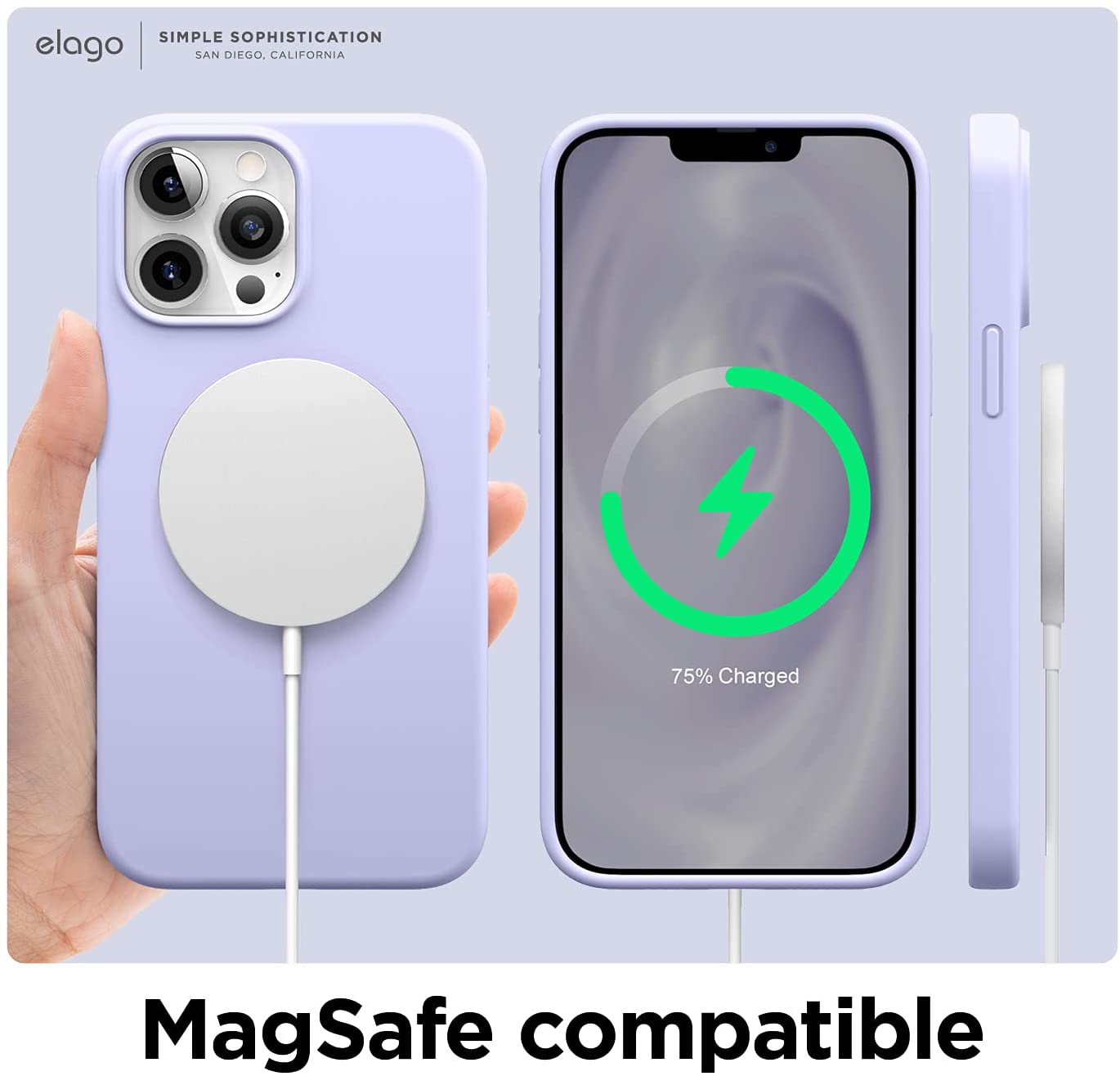 Elago Soft Silicone Case - Apple iPhone 13 Pro Max/iPhone 12 Pro Max / purple Accessories > Mobiles & Tablets > Mobiles