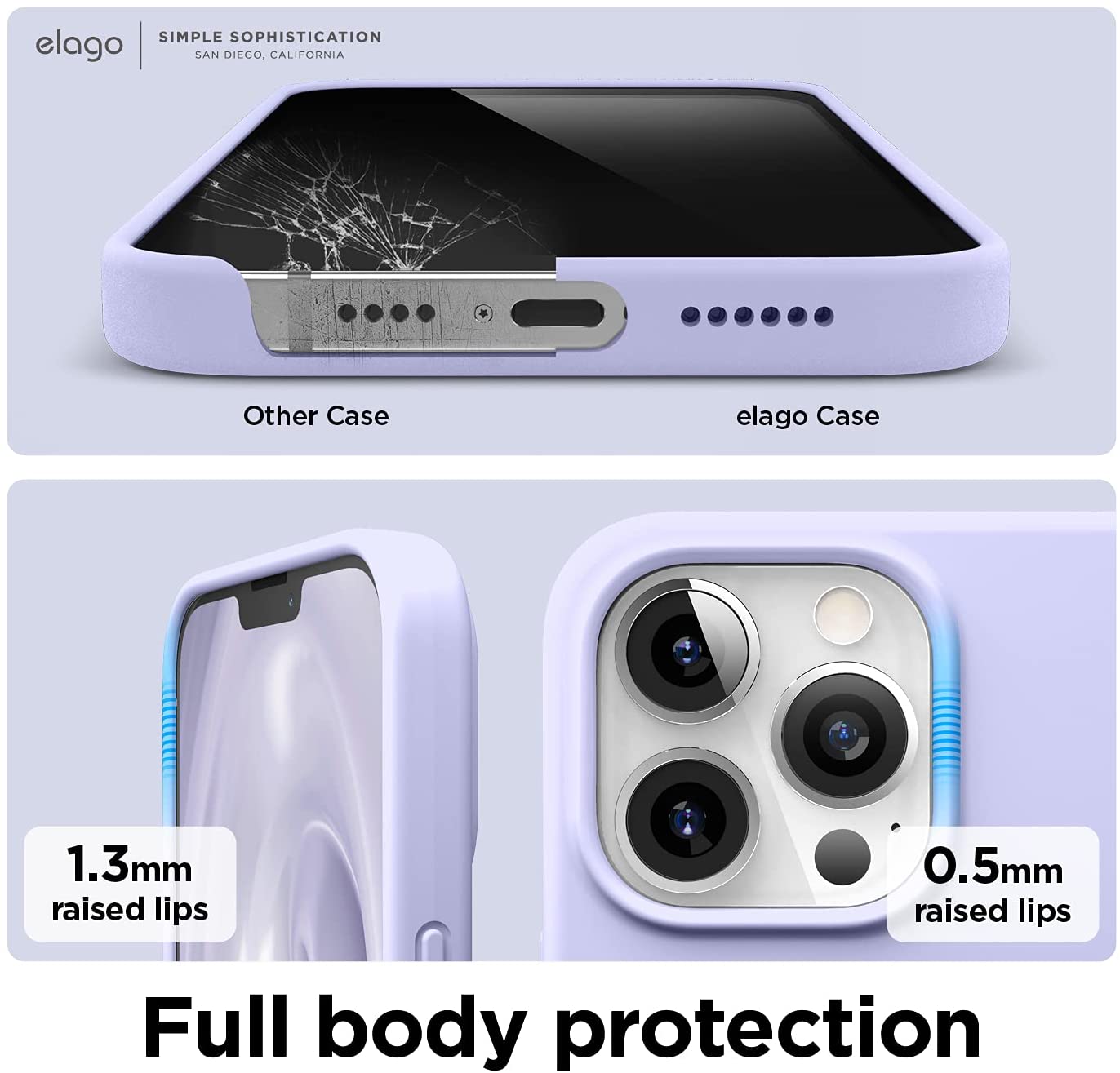 Elago Soft Silicone Case - Apple iPhone 13 Pro Max/iPhone 12 Pro Max / purple Accessories > Mobiles & Tablets > Mobiles