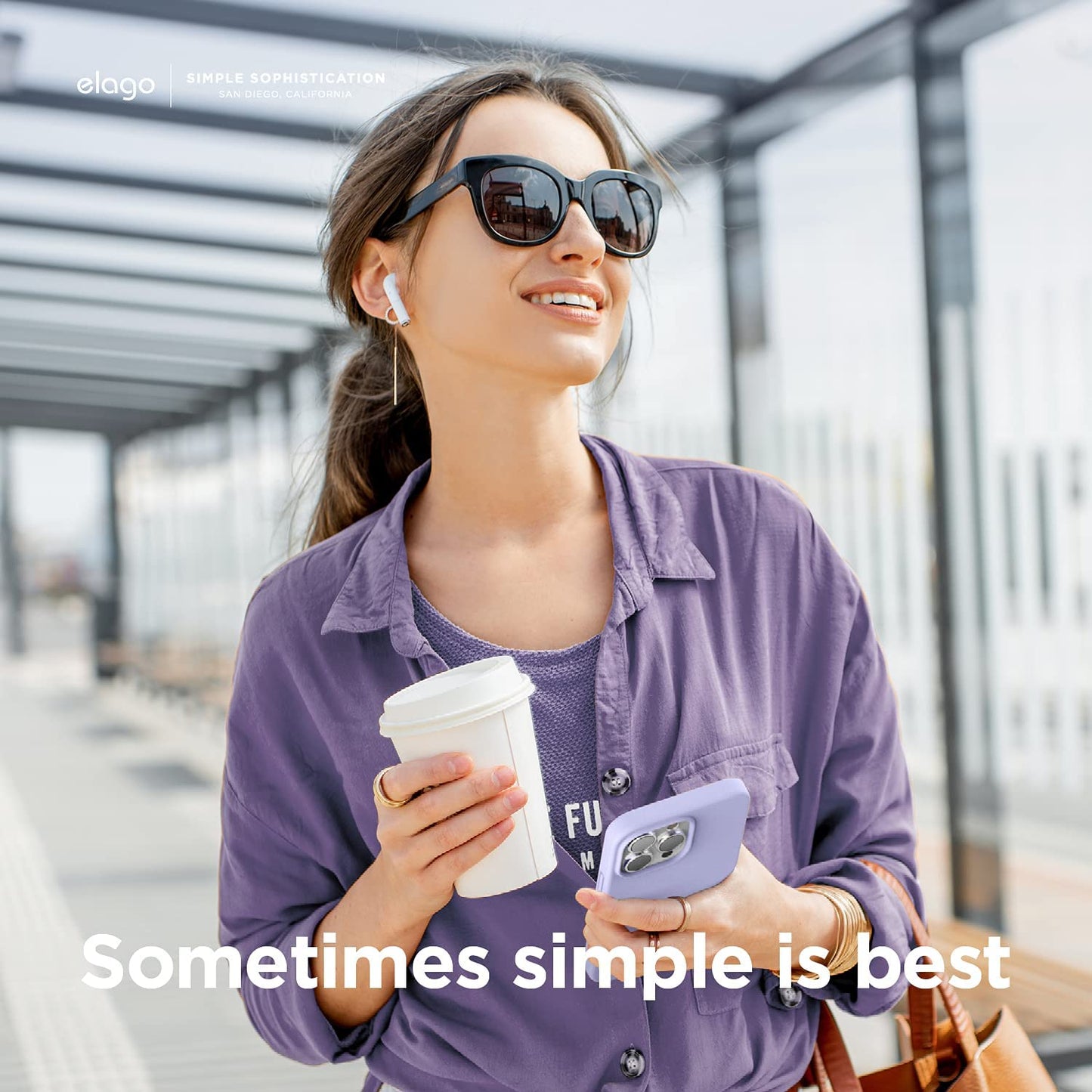 Elago Soft Silicone Case - Apple iPhone 13 Pro Max/iPhone 12 Pro Max / purple Accessories > Mobiles & Tablets > Mobiles