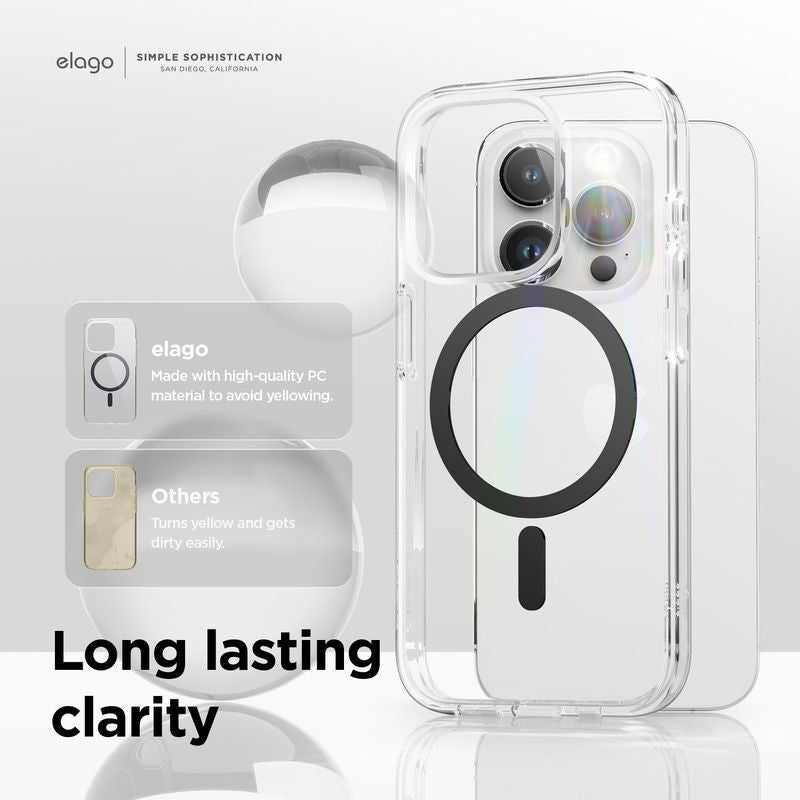 إلاجو ماج سيف مغناطيسي هايبرد حافظة - ابل ايفون 15 برو / أسود اكسسوارات > هواتف & تابلت > هواتف &