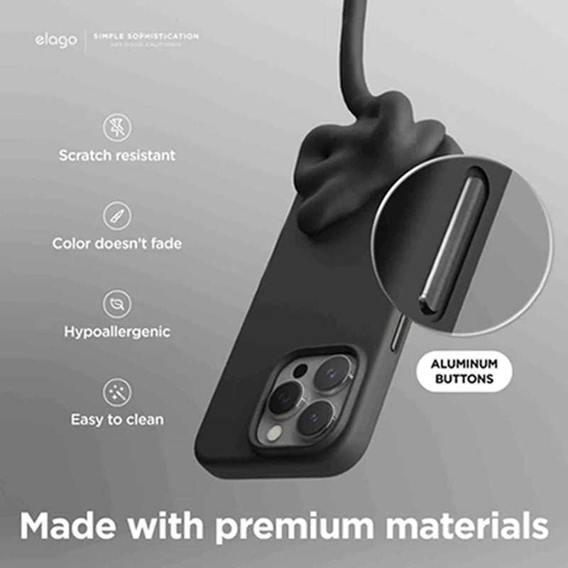 ماج سيف مغناطيسي سيليكون حافظة - ابل ايفون 15 برو ماكس / أسود اكسسوارات > هواتف & تابلت > هواتف >