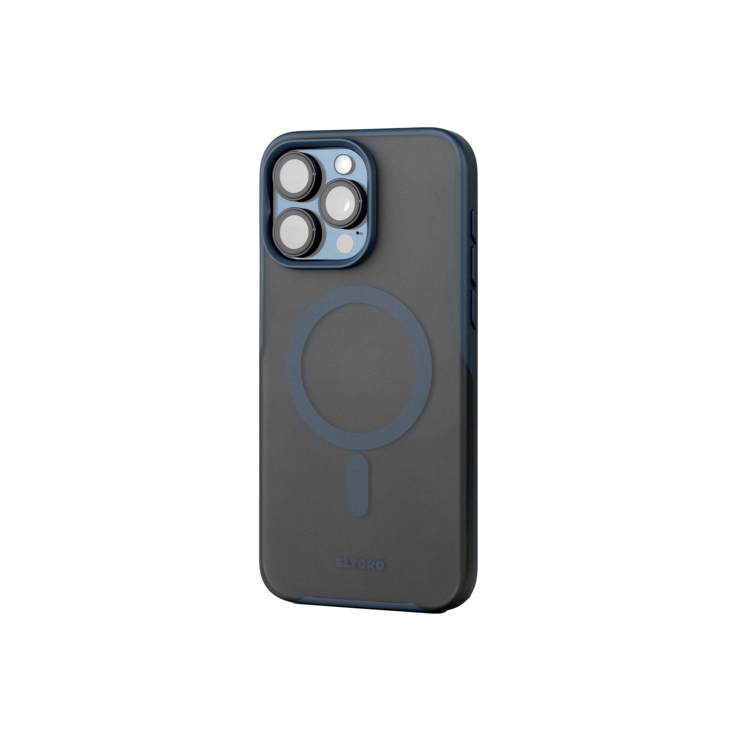 Eltoro Magsafe Smoke Rubberized Cover for iPhone 15 Pro - Navy Blue