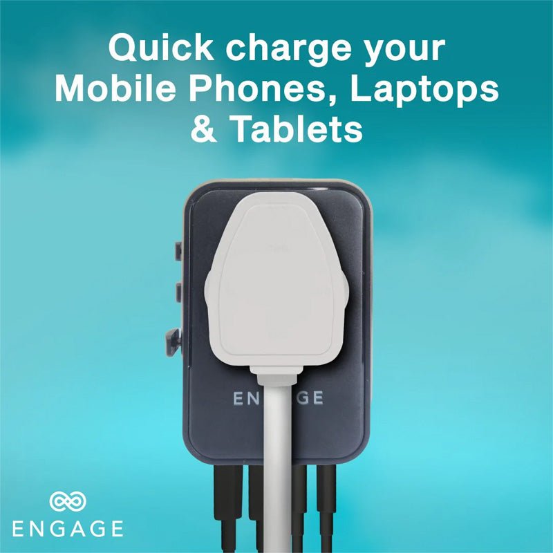 Engage Universal Travel Charger - 3PD Port / 65W / Black