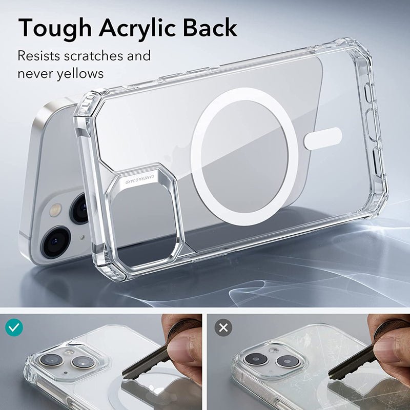 ESR أرمور مع هالو لوك ماج سيف حافظة - ابل ايفون 14 شفاف  بلس / شفاف اكسسوارات > هواتف & تابلت  هواتف >