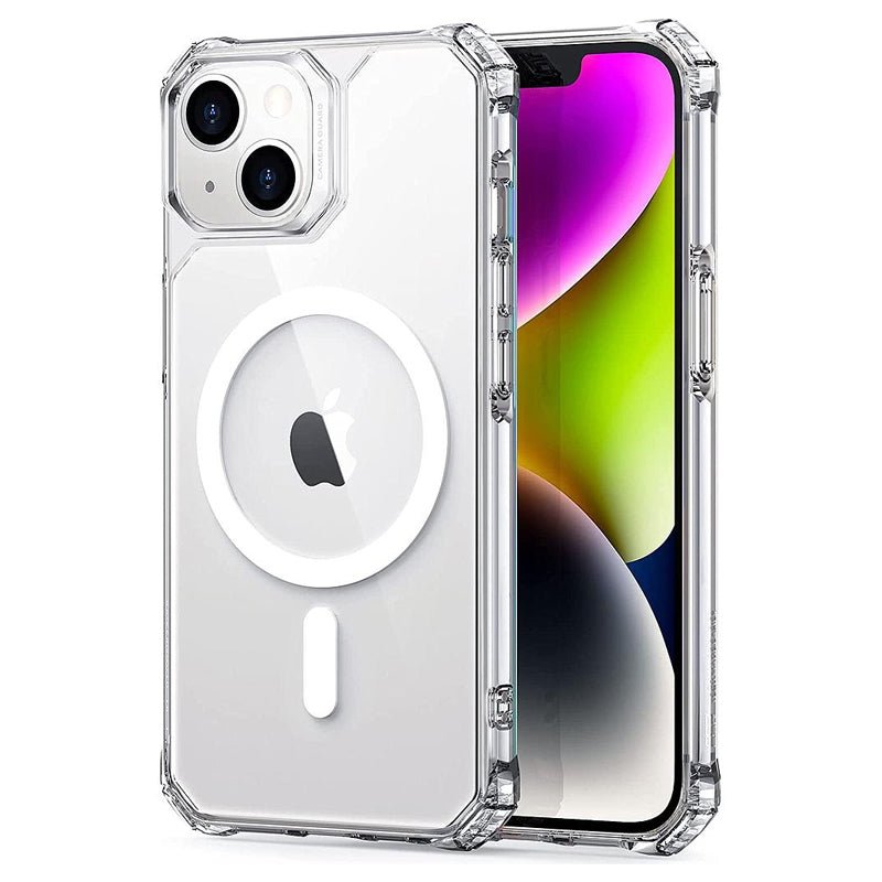 ESR أرمور مع هالو لوك ماج سيف حافظة - ابل ايفون 14 شفاف  بلس / شفاف اكسسوارات > هواتف & تابلت  هواتف >