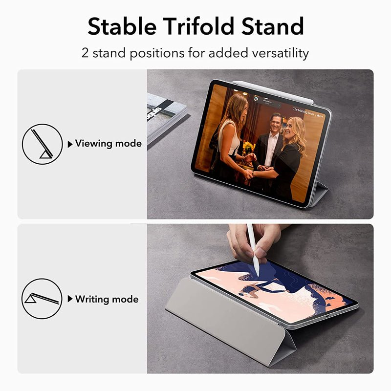 ESR Ascend Trifold Case - Apple iPad Pro 12.9 Gen 6/5/4/3 (2018-2022) / Silver Gray Accessories > Mobiles & Tablets >