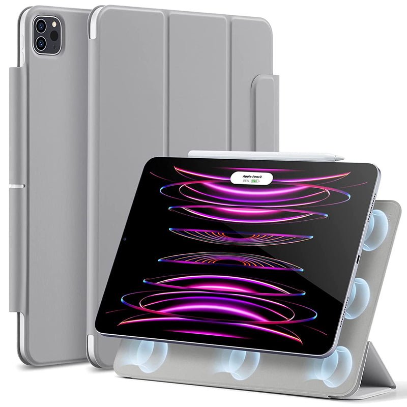 ESR Ascend Trifold Case - Apple iPad Pro 12.9 Gen 6/5/4/3 (2018-2022) / Silver Gray Accessories > Mobiles & Tablets >