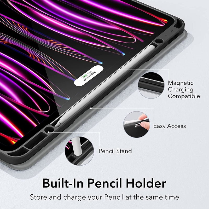 ESR Rebound Pencil Case - Apple iPad Pro 12.9 Gen 6/5/4/3 (2018-2022) / Silver Gray Accessories > Mobiles & Tablets >