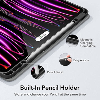 ESR Rebound Pencil Case - Apple iPad Pro 12.9 Gen 6/5/4/3 (2018-2022) / Silver Gray Accessories > Mobiles & Tablets >