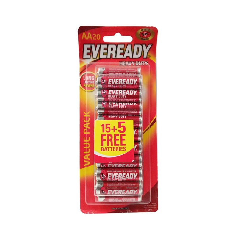 Eveready Heavy Duty AA Batteries - (Pack-20)