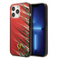 Ferrari iPhone 14 Pro Max PC/TPU Case with Double Layer Grass Print - Red Accessories > Mobiles & Tablets > Mobiles