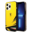 Ferrari iPhone 14 Pro PC/TPU Case with Double Layer Print - Yellow Accessories > Mobiles & Tablets > Mobiles
