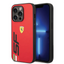 Ferrari iPhone 14 Pro Max PU Leather Case With Printed Big SF Logo - Red Accessories > Mobiles & Tablets > Mobiles