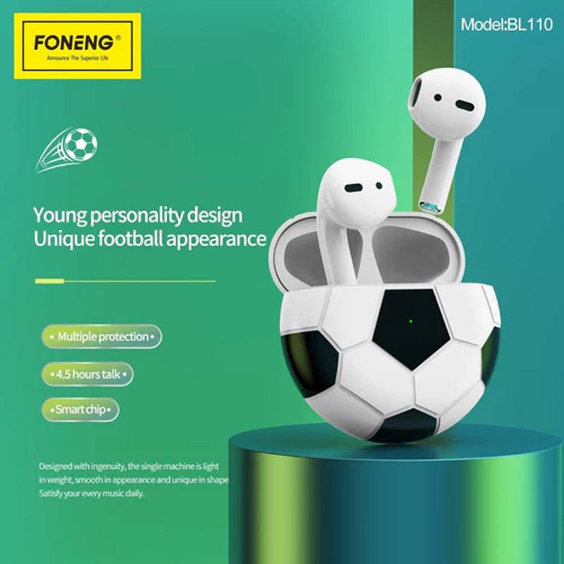 Foneng BL110 Football TWS Earphone - White