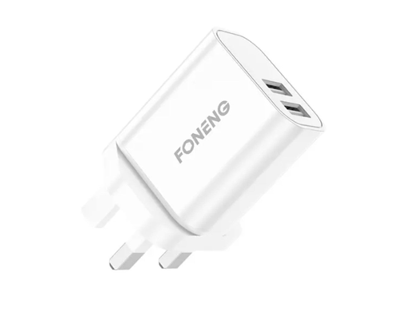 Foneng Dual USB Charger Kit - 2.4A / Type-C / UK25 / White