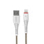 Foneng X15 Braid Lightning Data Cable Fast 2.4A - 1.2 Meter / White