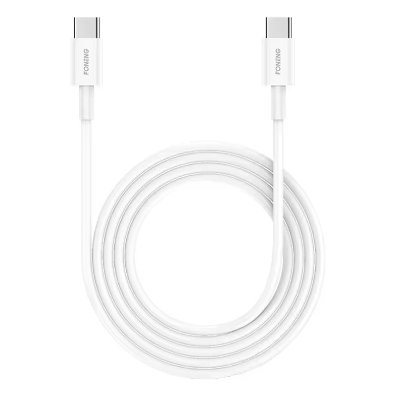 Foneng X55 Type-C To C 60W Data Cable 2M - White