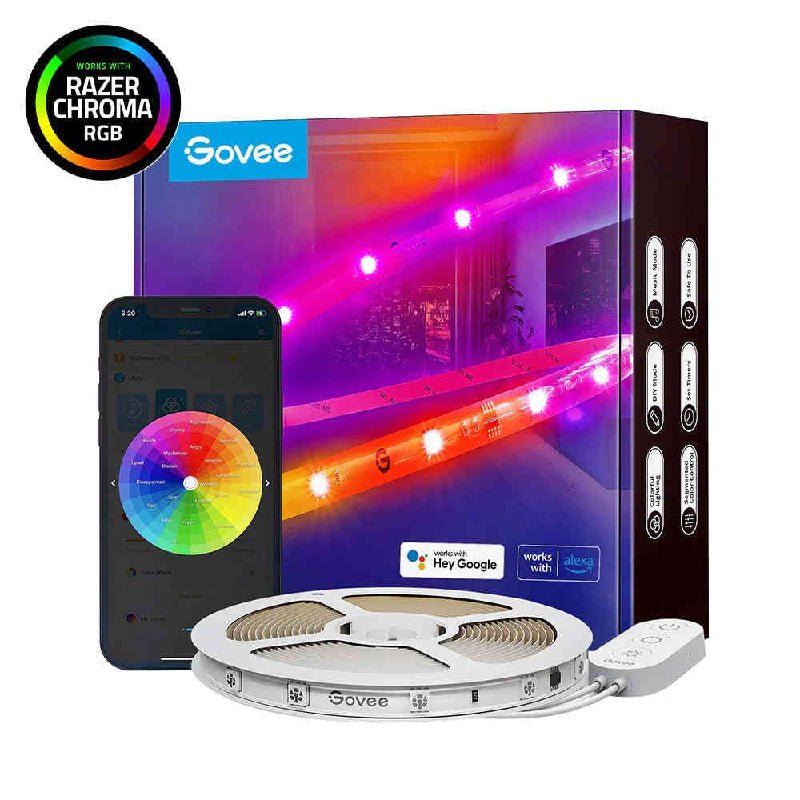 Govee Protective Coating LED Light Strip - LED / Wi-Fi / Bluetooth / 5 Meters / RGBIC