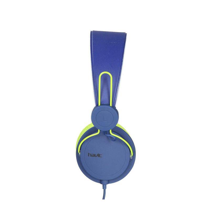 Havit 2198D Wired Headphones - 3.5mm / 1.2meters / Wired - Blue/Green